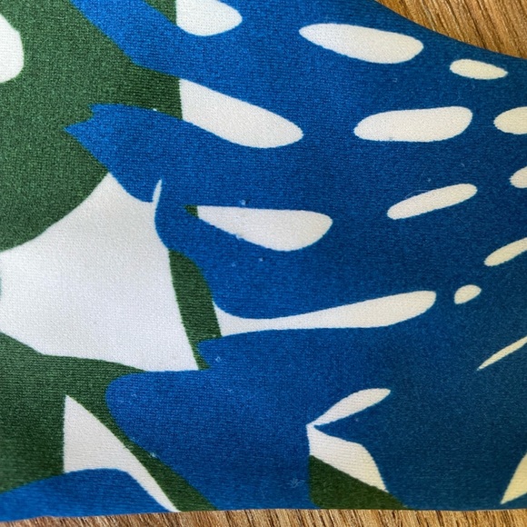 ✨SET✨ Mikoh - Monstera print in Blue/Green sz Small - Picture 5 of 6